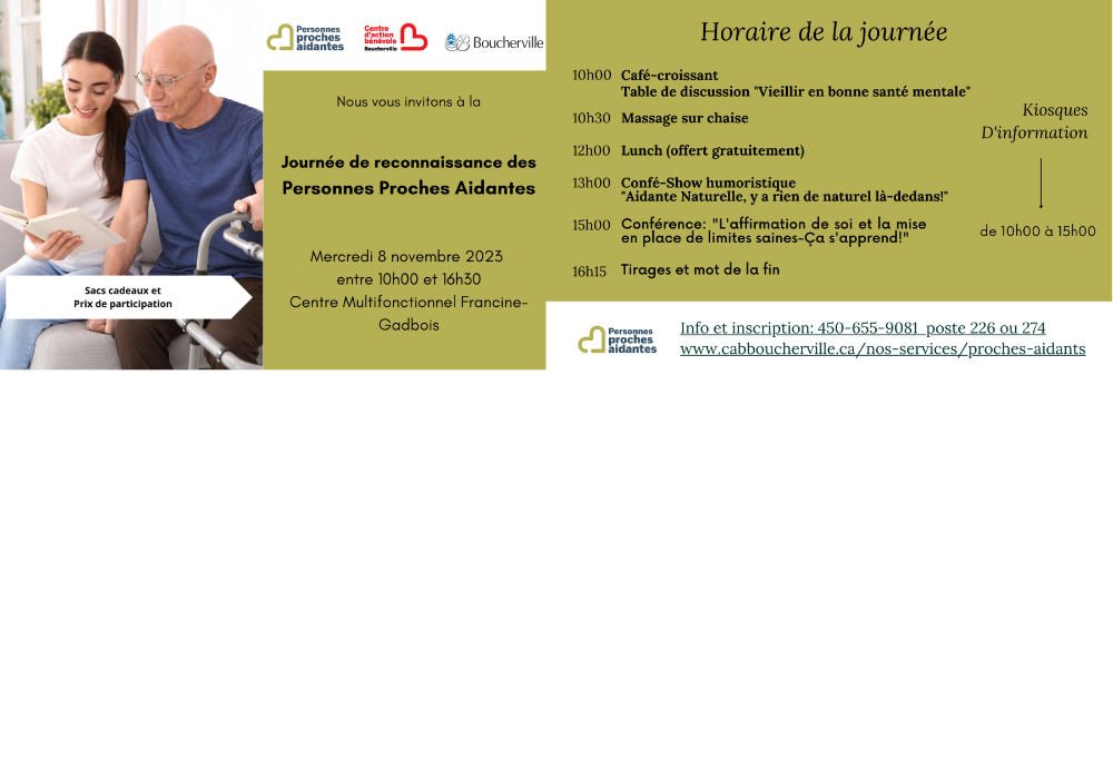 Journée de reconnaissance des personnes proches aidants 