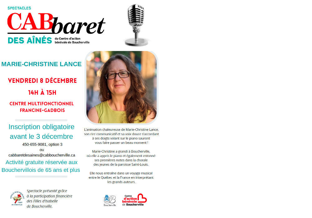 Le CABbaret des Aînés