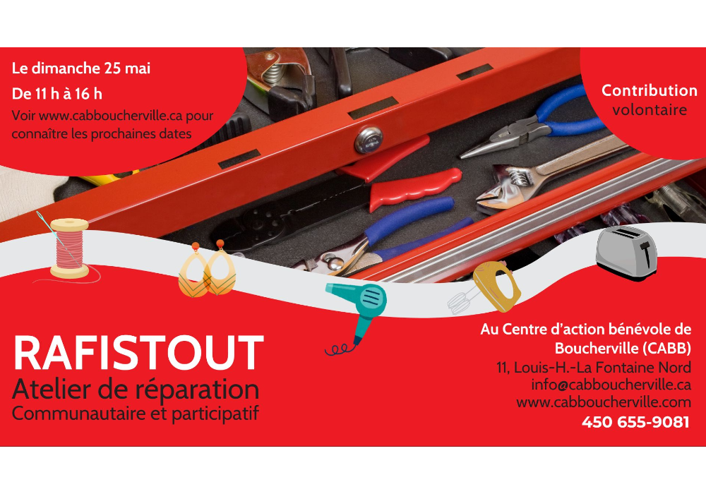 Atelier de réparation Rafistout de mai