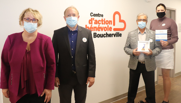 Ordre du mérite | Le Centre d’action bénévole de Boucherville reçoit le prix Pierre-Boucher 2020