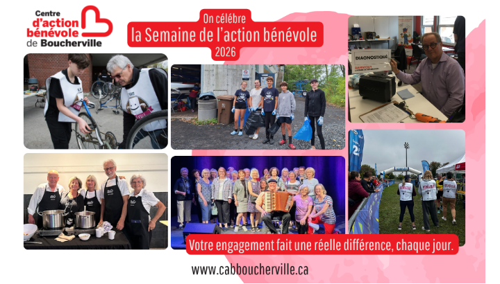 Semaine de l’action bénévole 2026: Merci à nos bénévoles!